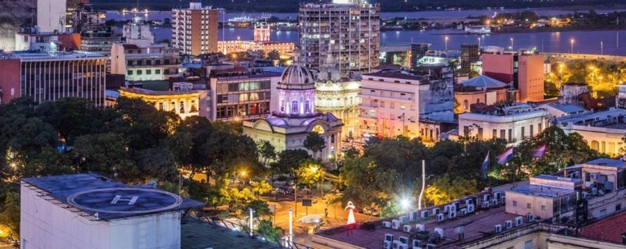 Vista desde arriba Asunción Capital del Paraguay