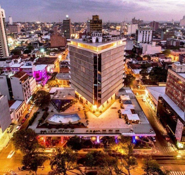 Vista desde arriba Edificios de Asunción - Hotel Guaraní