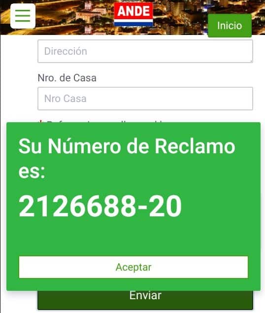 Ande reclamos por falta de energía alumbrado público
