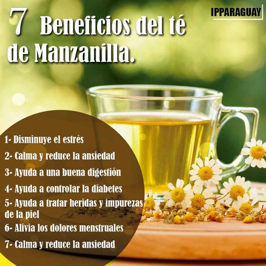 Beneficios del té de manzanilla
