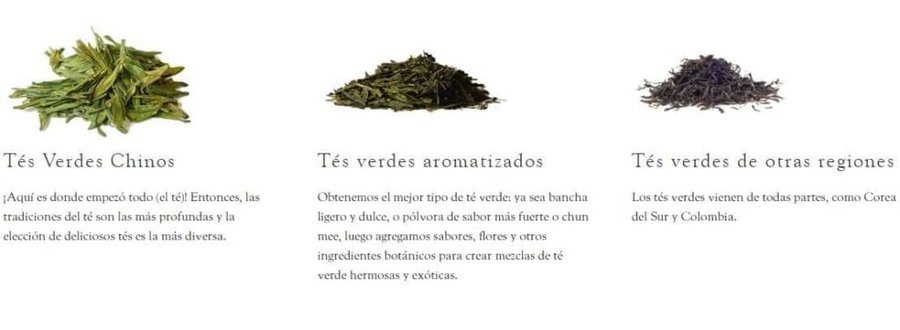 Tipos de té Verde
