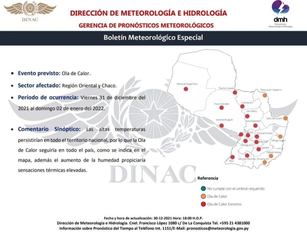 boletín meteorológico 31-12-2021